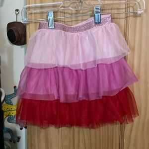 New Way to Celebrate girls valentines tiered tutu skirt